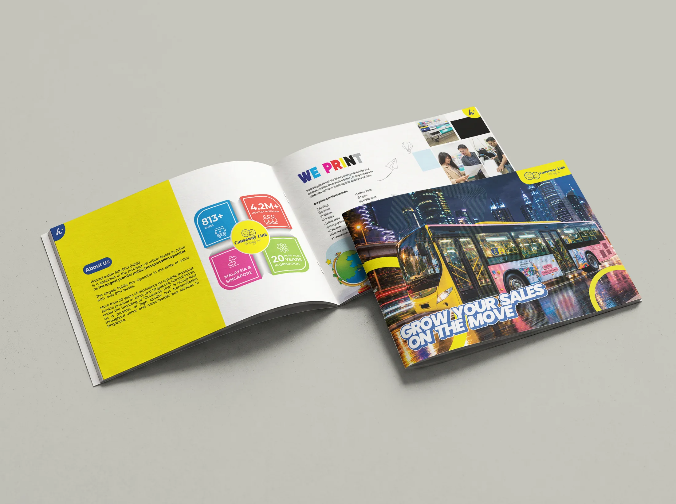 Causeway Link company profile magazine mockup